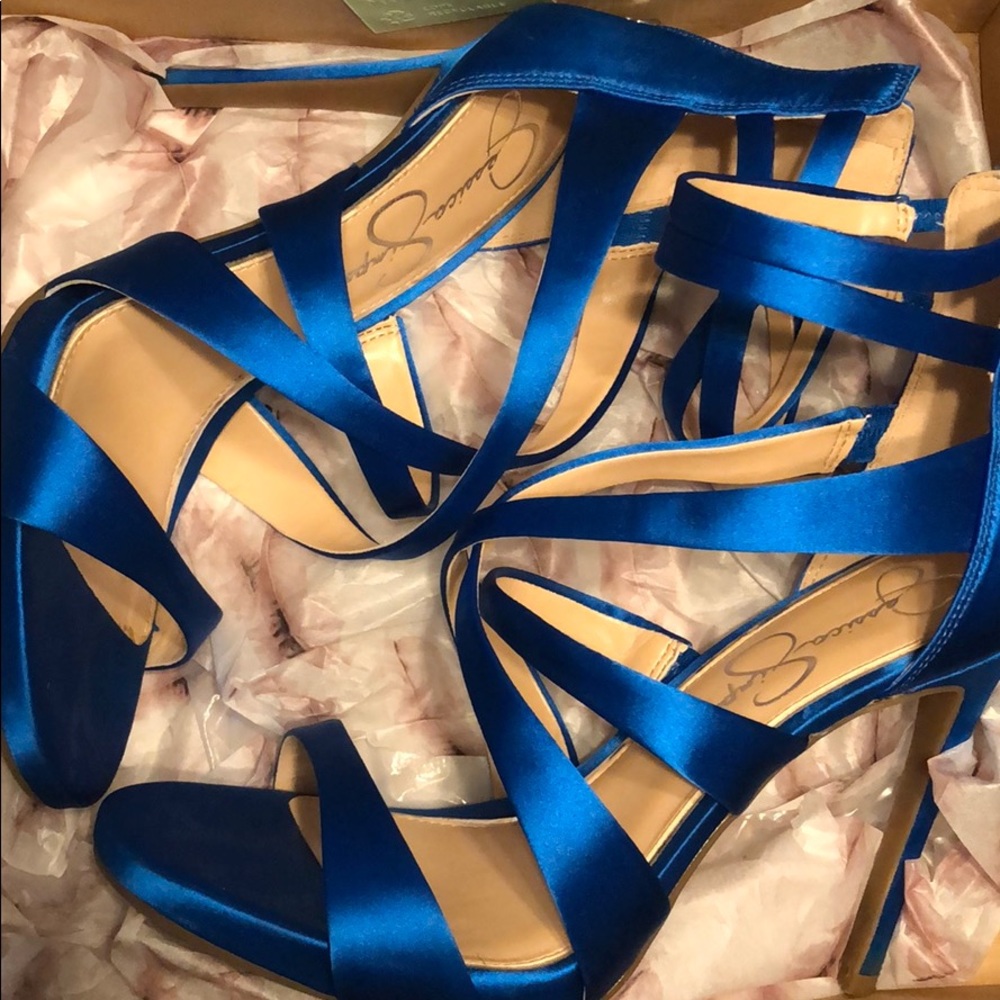Jessica Simpson Cobalt Blue Heels